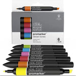 Winsor & Newton Promarker Vibrant Tones Set 6 SET
