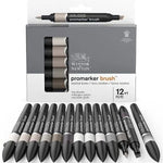Winsor & Newton Brushmarker Neutral Tones Set 12+1 SET