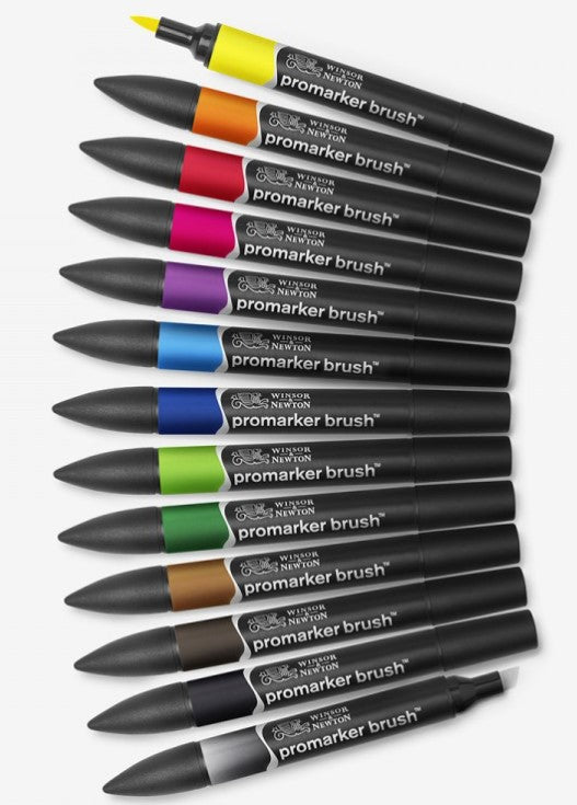 Winsor & Newton Brushmarker Vibrant Tones Set 12+1 SET