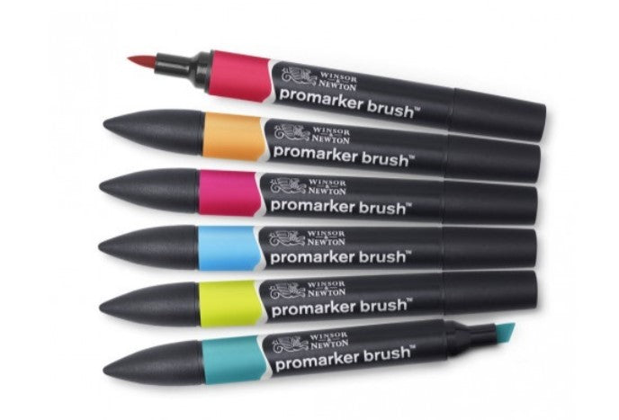 Winsor & Newton Brushmarker Mid Tones Set 6 SET