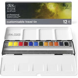 Winsor & Newton Professional Watercolour Paint 1/2 Pan Tin Set 12 SET