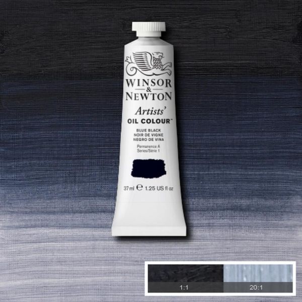 Winsor & Newton Artists Oil Paint Blue Black S1 37ml