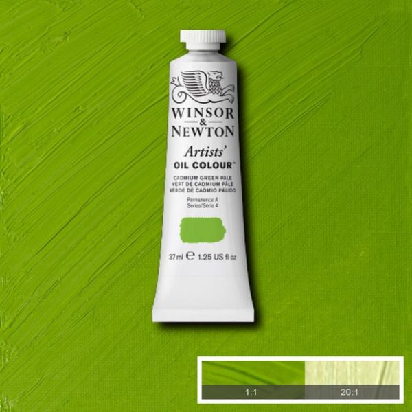Winsor & Newton Artists Oil Paint Cadmium Green Pale S4 37ml