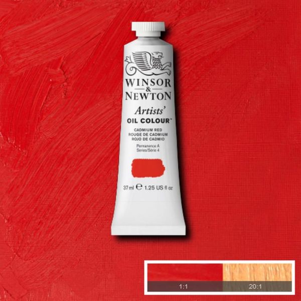 Winsor & Newton Artists Oil Paint Cadmium Red S4 37ml