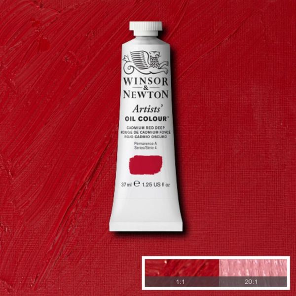 Winsor & Newton Artists Oil Paint Cadmium Red Deep S4 37ml