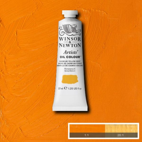 Winsor & Newton Artists Oil Paint Cadmium Yellow Deep S4 – Gordon ...
