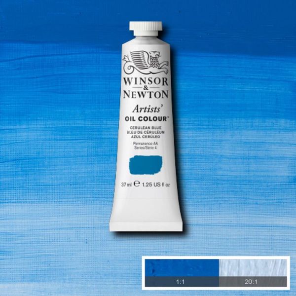Winsor & Newton Artists Oil Paint Cerulean Blue S4 37ml