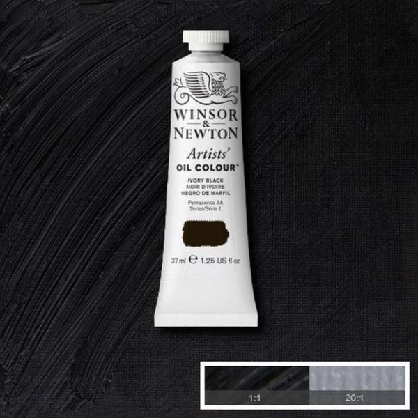 Winsor & Newton Artists Oil Paint Ivory Black S1 37ml