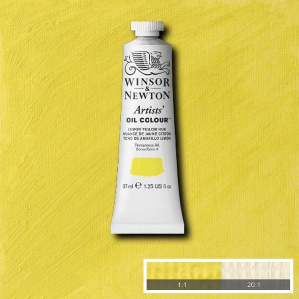 Winsor & Newton Artists Oil Paint Lemon Yellow Hue S4 37ml