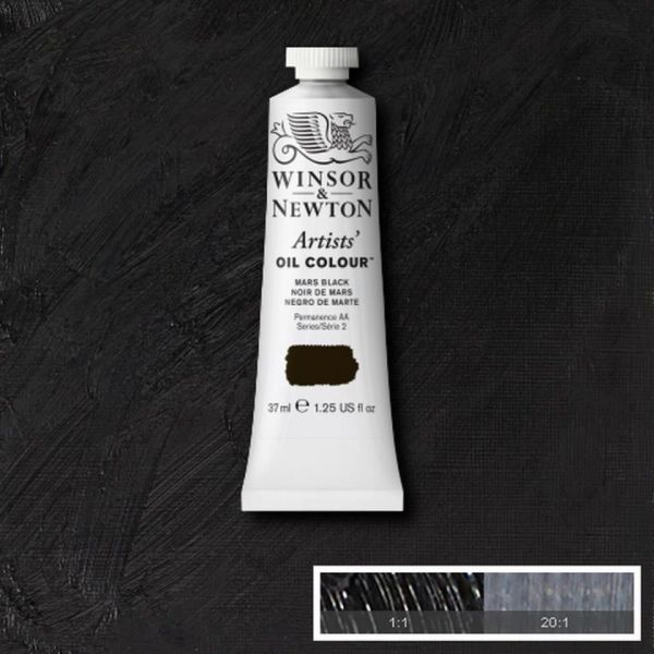 Winsor & Newton Artists Oil Paint Mars Black S2 37ml