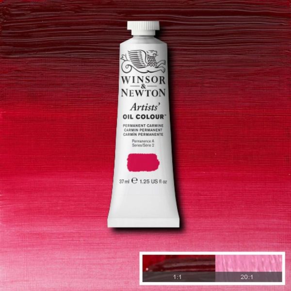 Winsor & Newton Artists Oil Paint Permanent Carmine S2 37ml