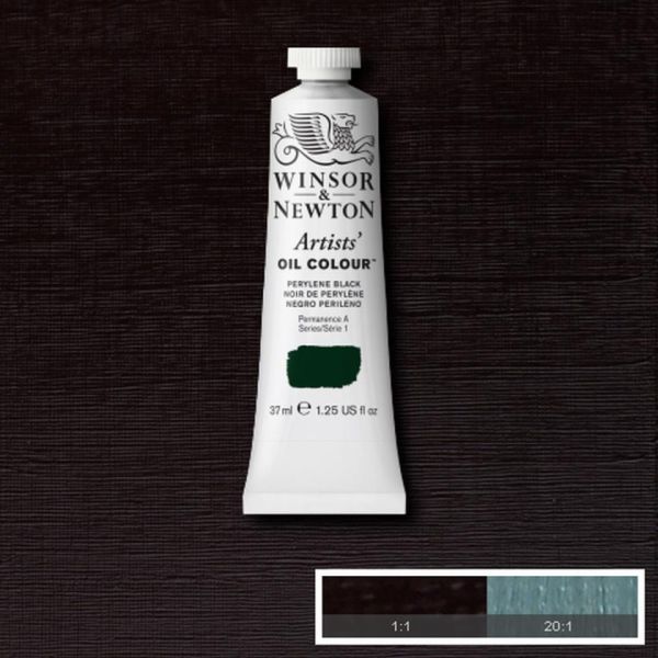 Winsor & Newton Artists Oil Paint Perylene Black S1 37ml