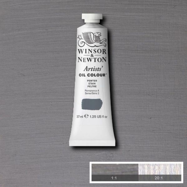 Winsor & Newton Artists Oil Paint Pewter S2 37ml