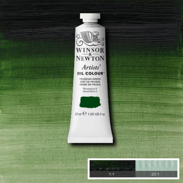 Winsor & Newton Artists Oil Paint Prussian Green S2 37ml