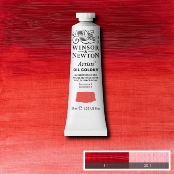 Winsor & Newton Artists Oil Paint Quinacridone Red S4 37ml