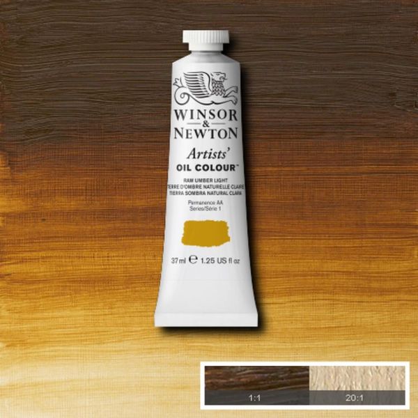 Winsor & Newton Artists Oil Paint Raw Umber Light S1 37ml