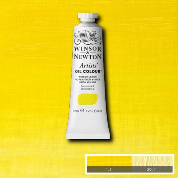 Winsor & Newton Artists Oil Paint Winsor Lemon S2 37ml