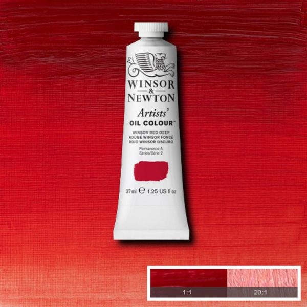 Winsor & Newton Artists Oil Paint Winsor Red Deep S2 37ml