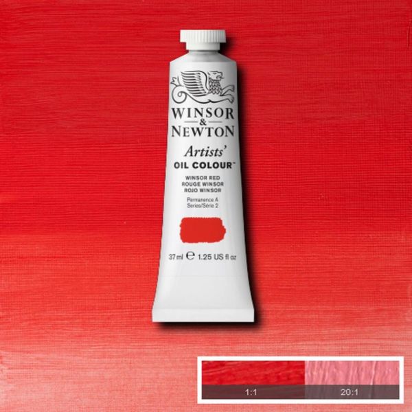 Winsor & Newton Artists Oil Paint Winsor Red S2 37ml