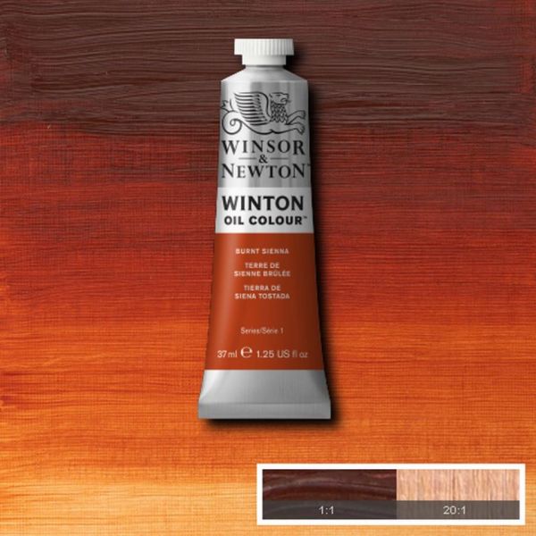 Winsor & Newton Winton Oil Paint Burnt Sienna 37ml