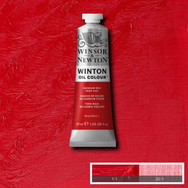 Winsor & Newton Winton Oil Paint Cadmium Red Deep Hue 37ml