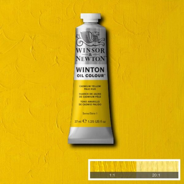 Winsor & Newton Winton Oil Paint Cadmium Yellow Pale Hue 37ml
