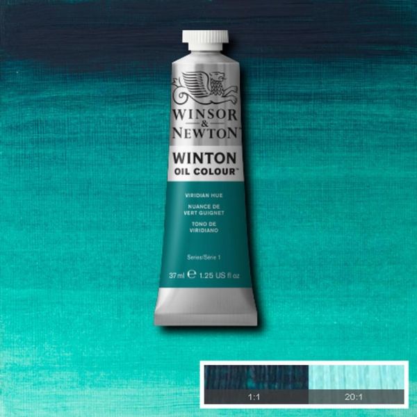 Winsor & Newton Winton Oil Paint Viridian Hue 37ml