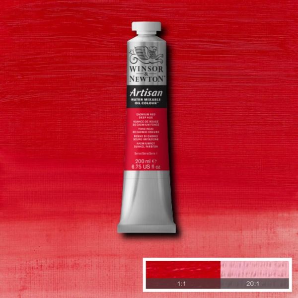 Winsor & Newton Artisan Water-Mixable Oil Paint S1 Cadmium Red Deep Hue