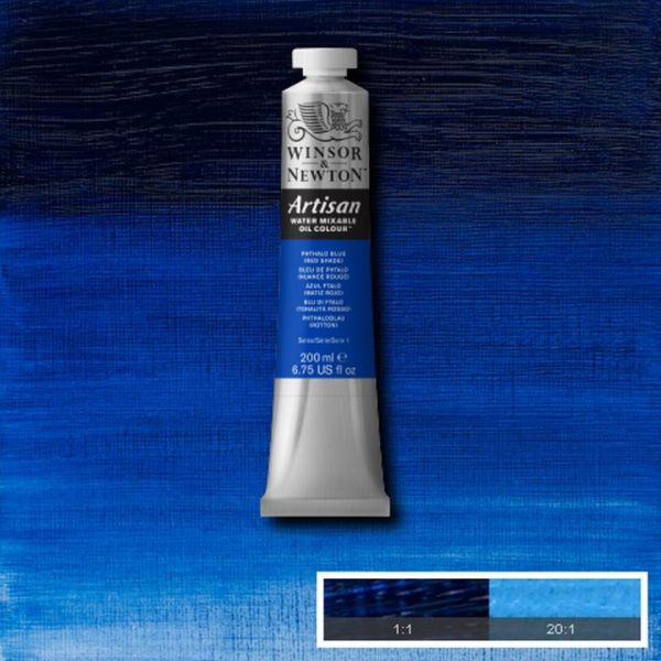 Winsor & Newton Artisan Water-Mixable Oil Paint S1 PHTHALO BLUE (RED SHADE)