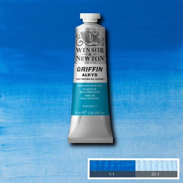 Winsor & Newton Griffin Alkyd Fast Drying Oil Paint Cerulean Blue Hue S1 37ml