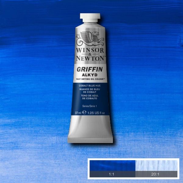 Winsor & Newton Griffin Alkyd Fast Drying Oil Paint Cobalt Blue Hue S1 37ml