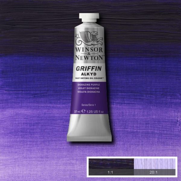 Winsor & Newton Griffin Alkyd Fast Drying Oil Paint Dioxazine Purple S1 37ml
