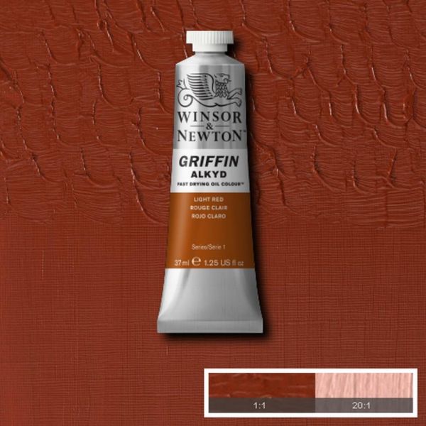 Winsor & Newton Griffin Alkyd Fast Drying Oil Paint Light Red S1 37ml