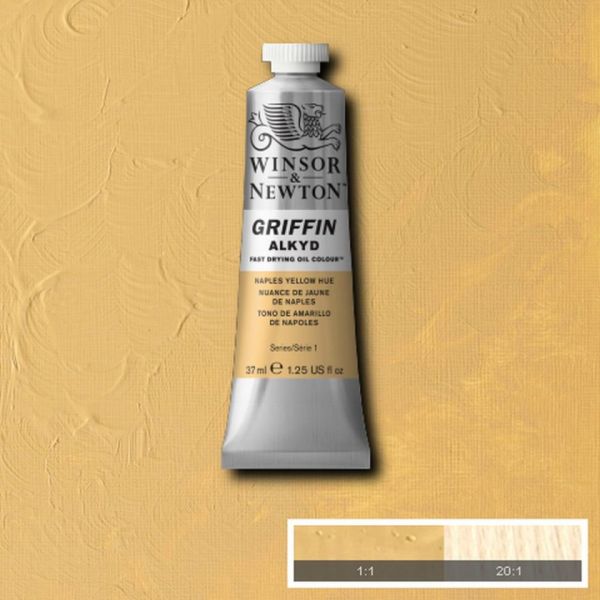 Winsor & Newton Griffin Alkyd Fast Drying Oil Paint Naples Yellow Hue S1 37ml