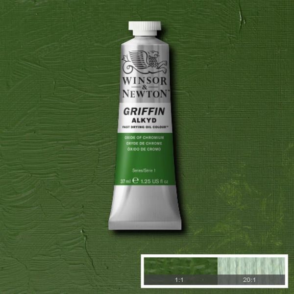 Winsor & Newton Griffin Alkyd Fast Drying Oil Paint Oxide Of Chromium S1 37ml