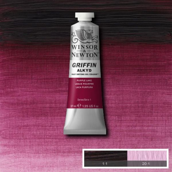 Winsor & Newton Griffin Alkyd Fast Drying Oil Paint Purple Lake S1 37ml