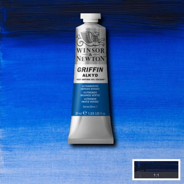 Winsor & Newton Griffin Alkyd Fast Drying Oil Paint Ultramarine Blue (Green Shade) S1 37ml