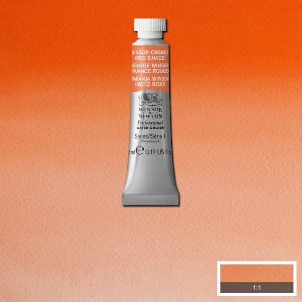 Winsor & Newton Professional Watercolour Paint S1 Winsor Orange Red Shade