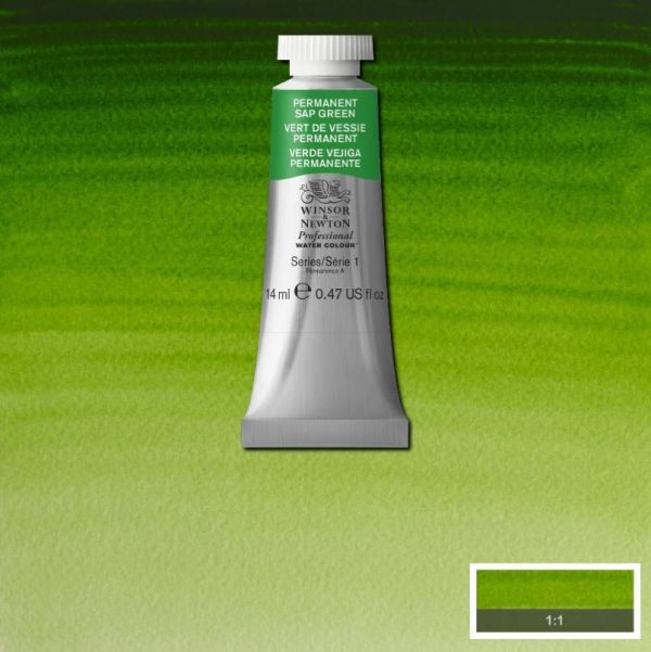 Winsor & Newton Professional Watercolour Paint S1 Permanent Sap Green