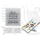 Winsor & Newton Professional Watercolour Paint Compact With Brush Set 14 SET