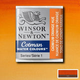Winsor & Newton Cotman Watercolour Paint Cadmium Orange Hue 1/2 Pan