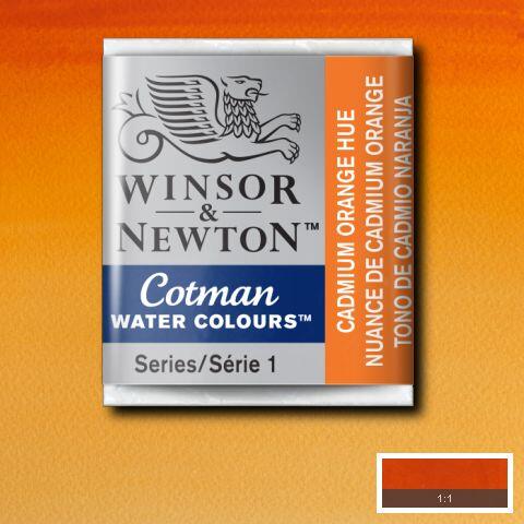 Winsor & Newton Cotman Watercolour Paint Cadmium Orange Hue 1/2 Pan