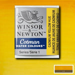 Winsor & Newton Cotman Watercolour Paint Cadmium Yellow Hue 1/2 Pan