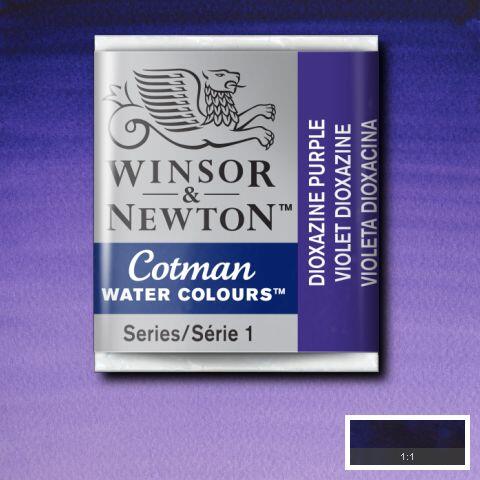 Winsor & Newton Cotman Watercolour Paint Dioxazine Violet 1/2 Pan