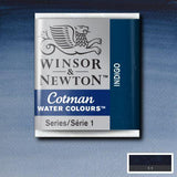 Winsor & Newton Cotman Watercolour Paint Indigo 1/2 Pan