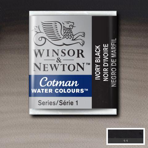 Winsor & Newton Cotman Watercolour Paint Ivory Black