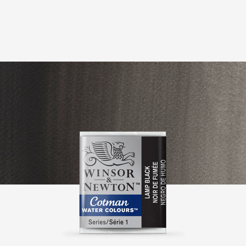 Winsor & Newton Cotman Watercolour Paint Lamp Black
