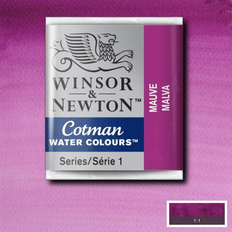Winsor & Newton Cotman Watercolour Paint Mauve 1/2 Pan