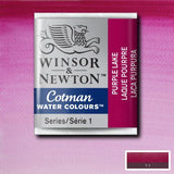 Winsor & Newton Cotman Watercolour Paint Purple Lake 1/2 Pan
