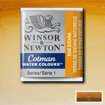 Winsor & Newton Cotman Watercolour Paint Raw Sienna 1/2 Pan